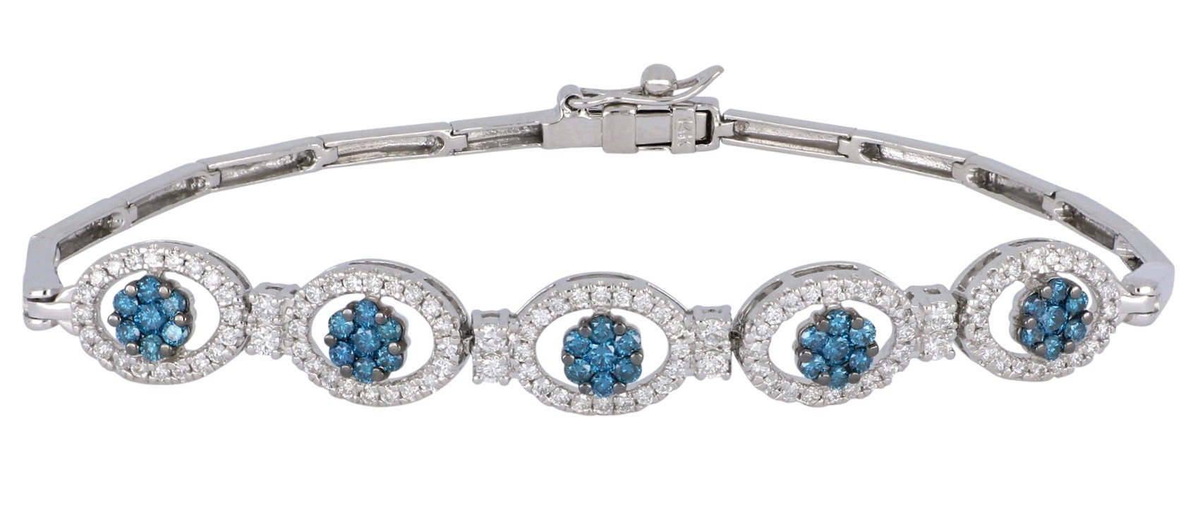 Blue Diamond Ladies Bracelet