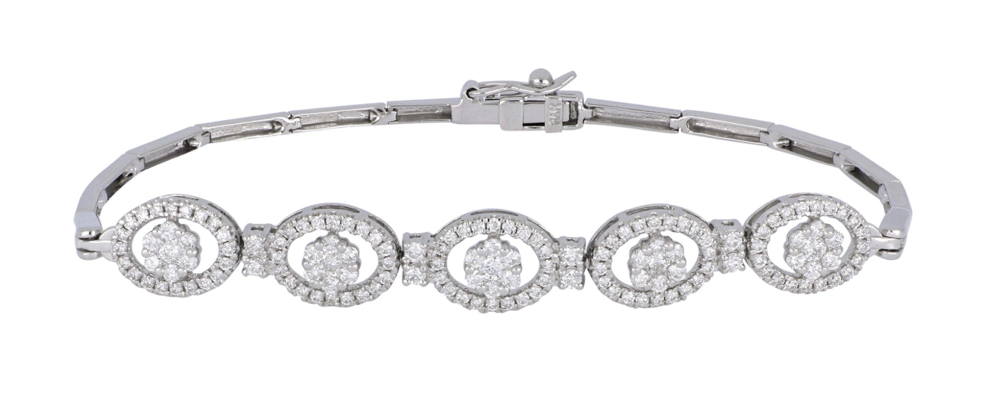 White Diamond Ladies Bracelet