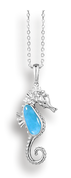 Larimar Seahorse Pendant