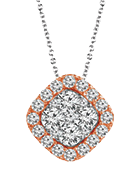 Pave diamond pendants 